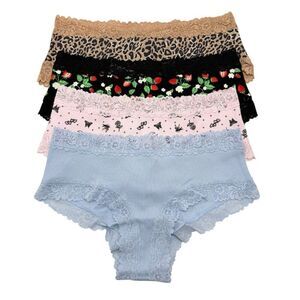 Victoria's Secret PINK Cheeky Lace Panties Womens Medium M LOT OF 4 VS Panty